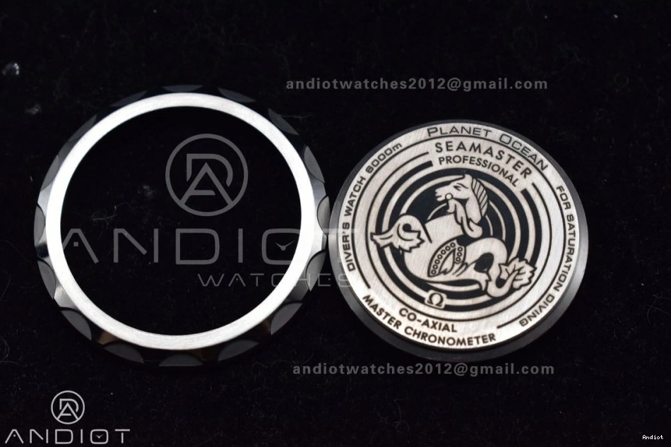 Ultra Ceramic Seamaster A2824 Dial 1:1 Edition TF White Best 6000M on SS Bracelet Bezel Deep SS Blue 1218